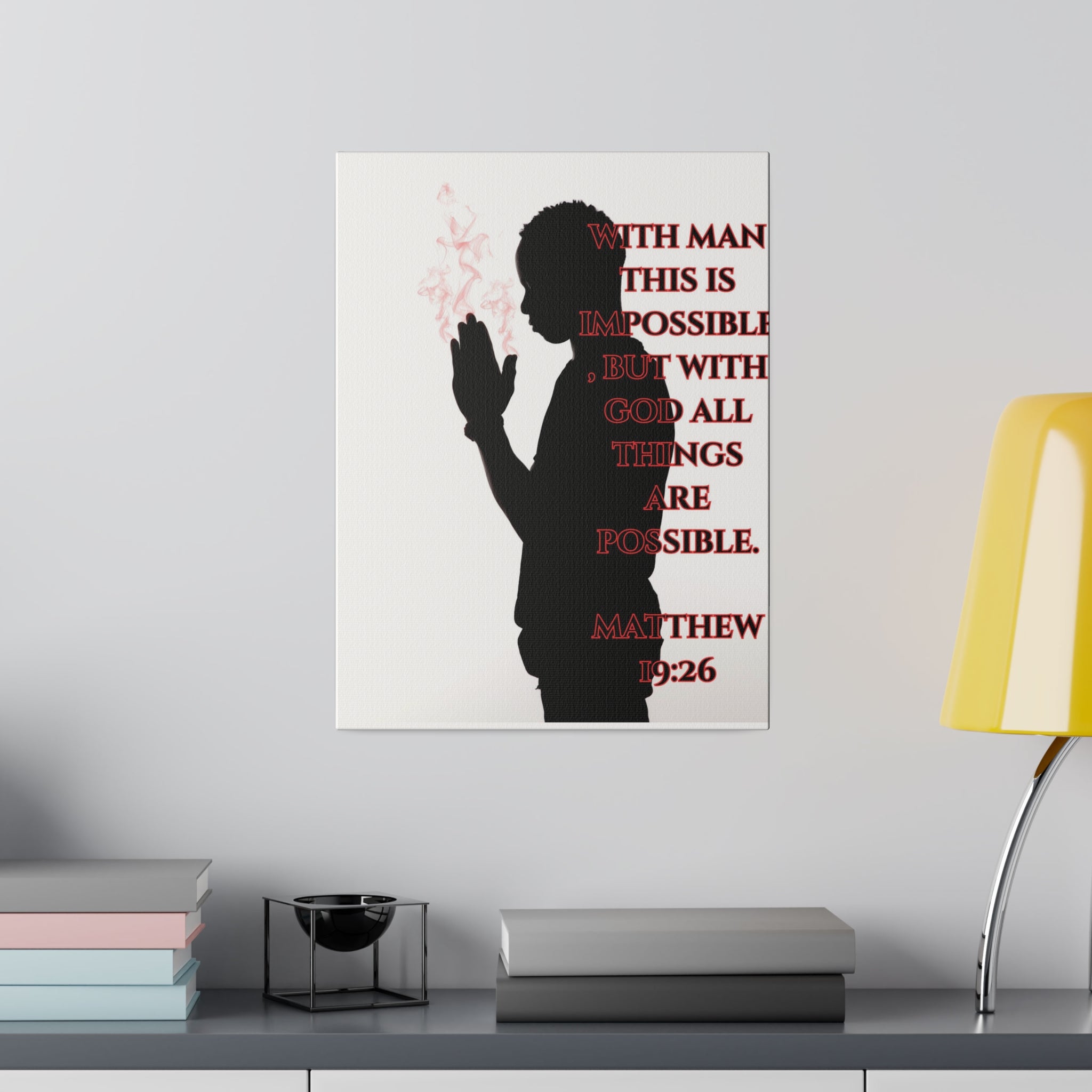 With God all things Canvas