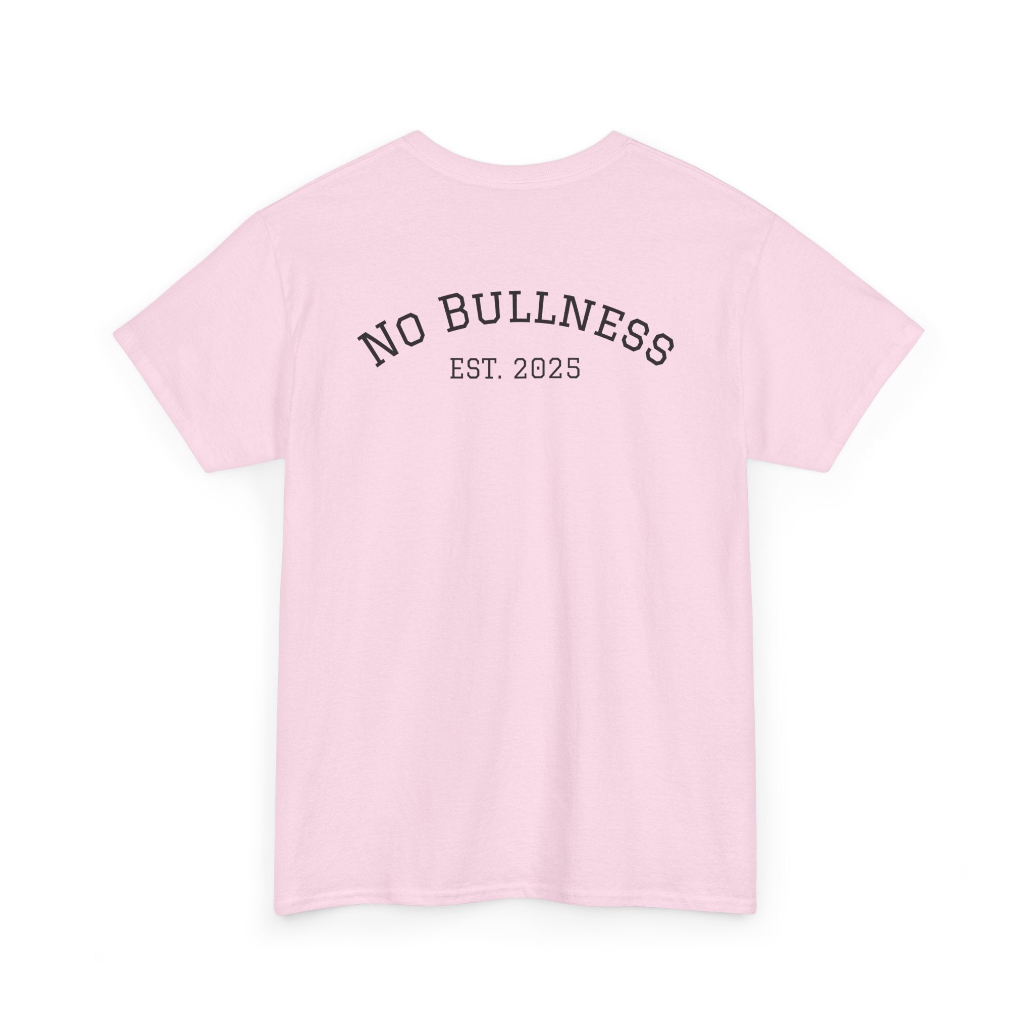 Unisex Heavy Cotton Tee - No Bullness Est 2025, Motivational Workout Shirt, Gym Apparel, Fitness Gift, Bull Design Tee