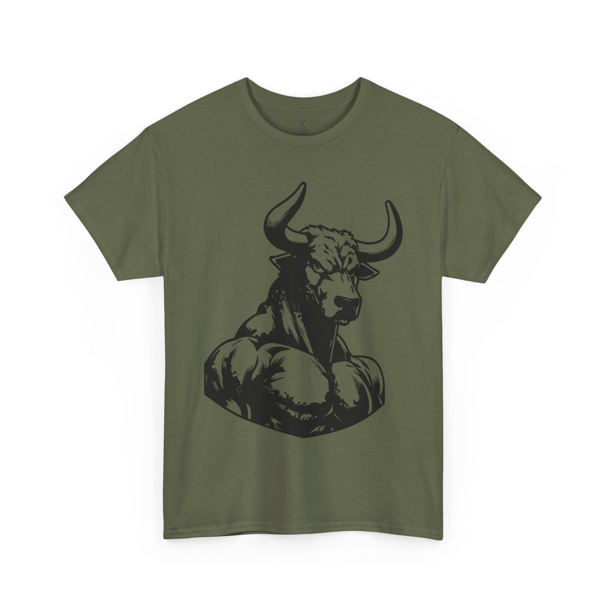 Unisex Heavy Cotton Tee - No Bullness Est 2025, Motivational Workout Shirt, Gym Apparel, Fitness Gift, Bull Design Tee