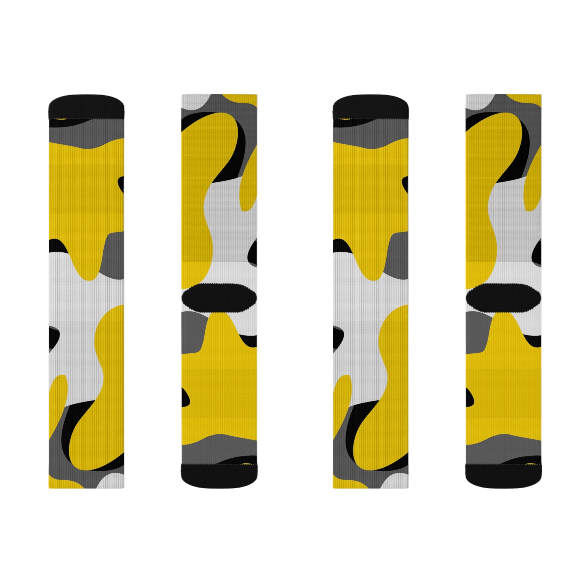 Blk n Yel Camo Socks