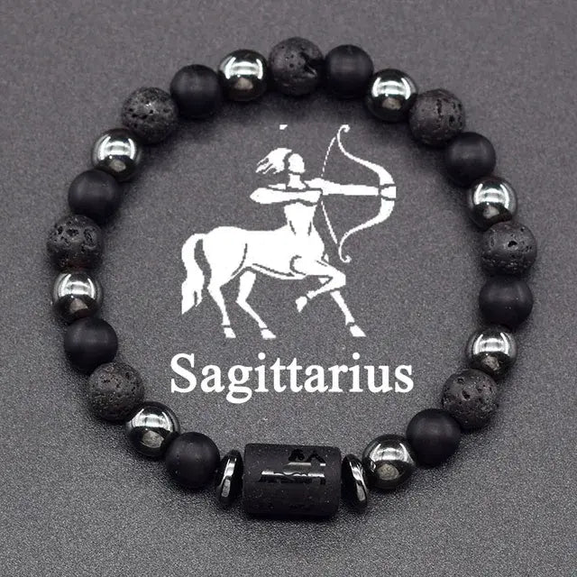 12 Constellation Zodiac Signs Bracelet