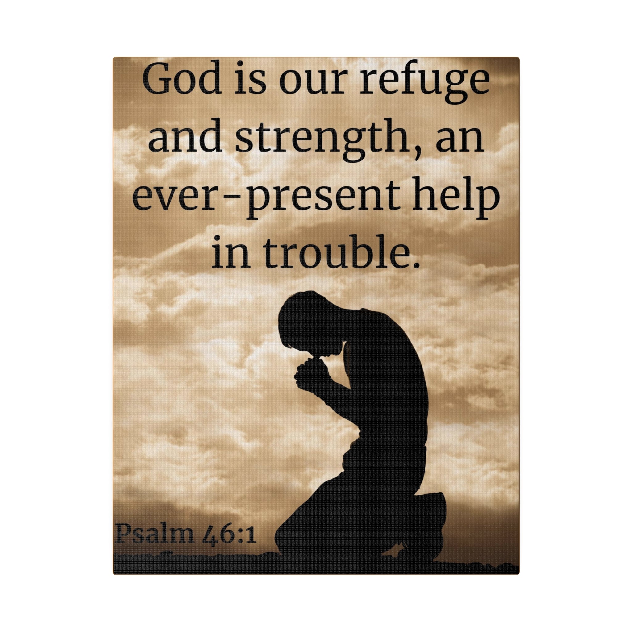 God is our refuge Canvas