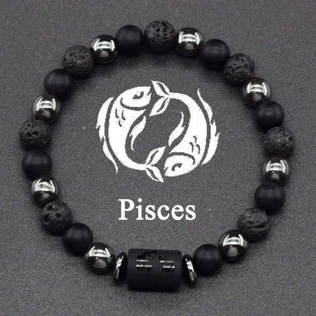 12 Constellation Zodiac Signs Bracelet