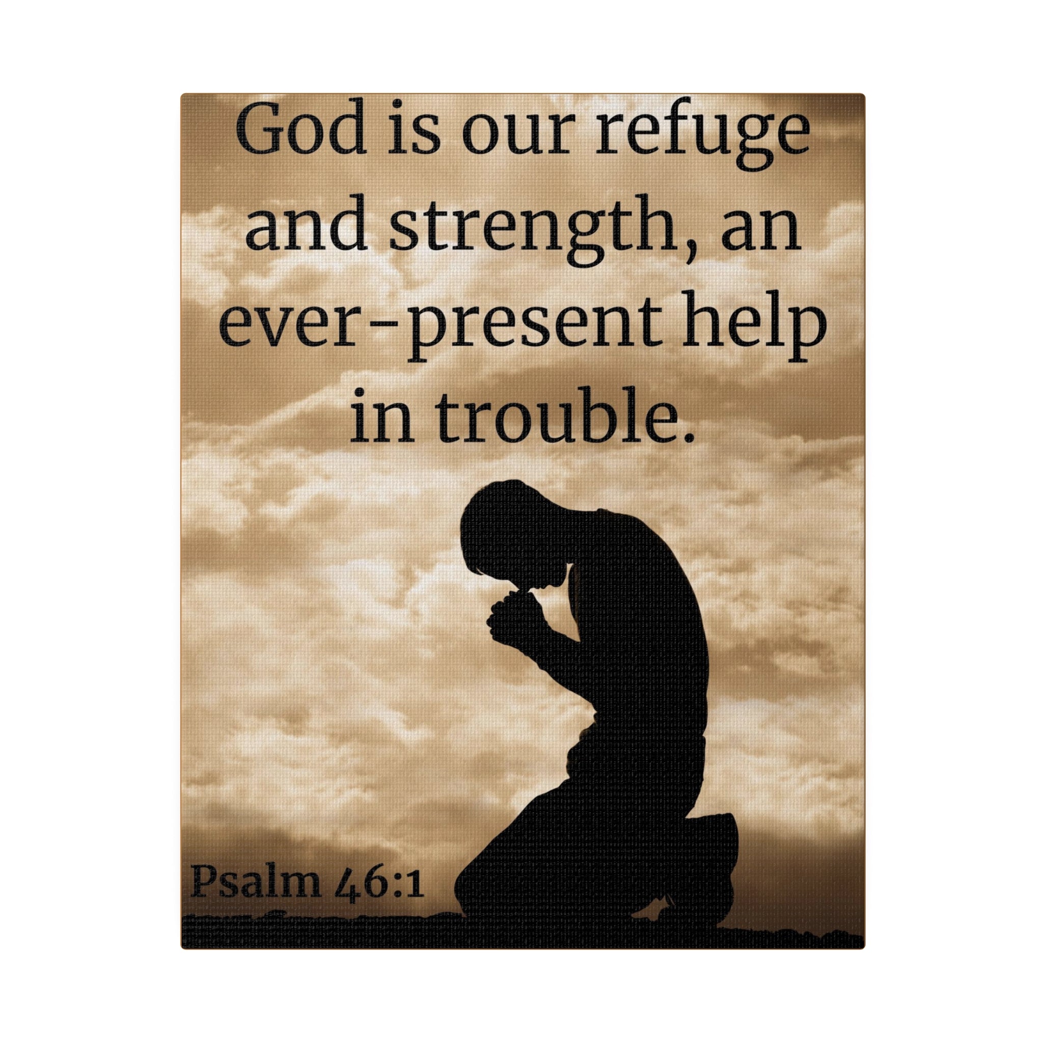 God is our refuge Canvas