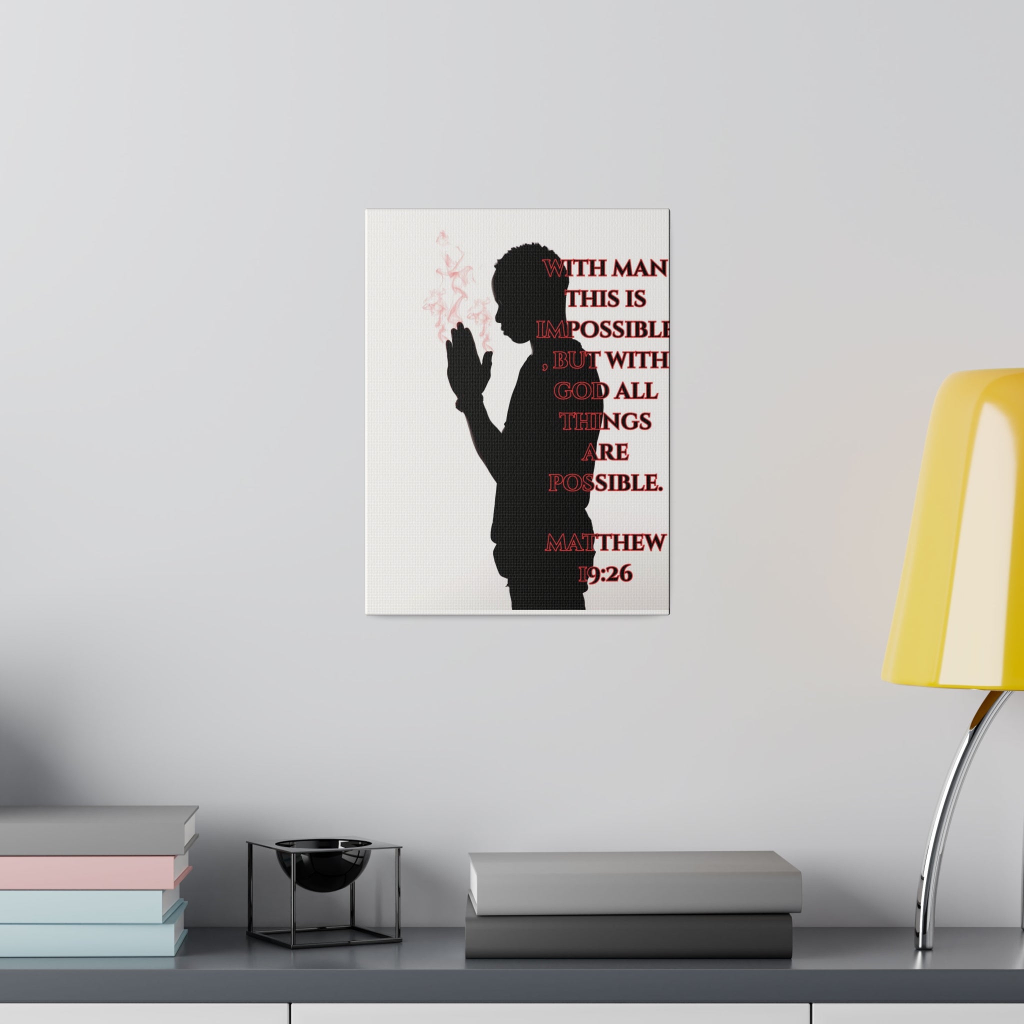 With God all things Canvas