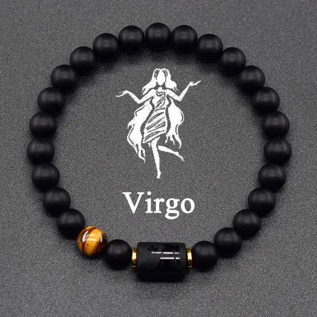 12 Constellation Zodiac Signs Bracelet