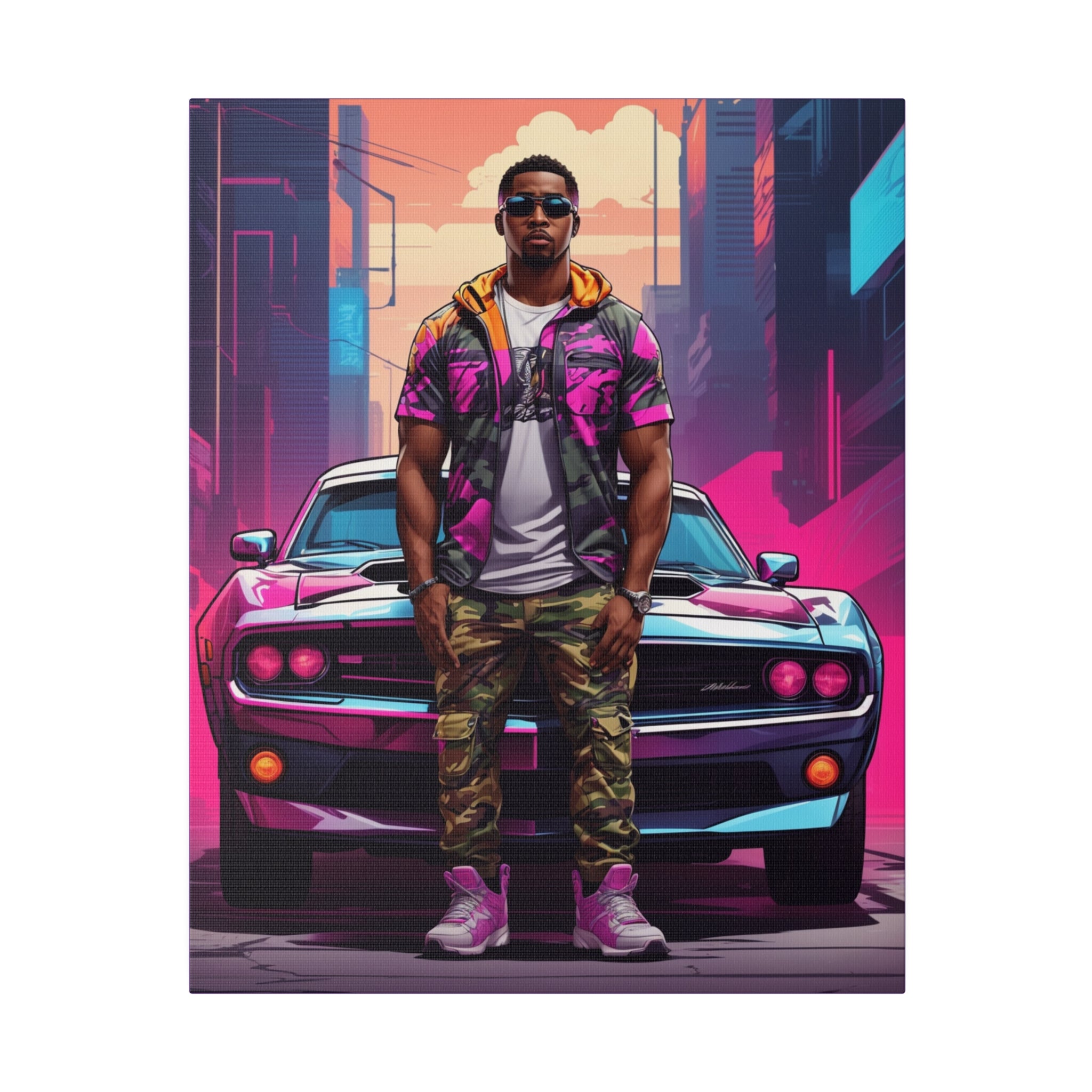 Cool Muscle Car Canvas