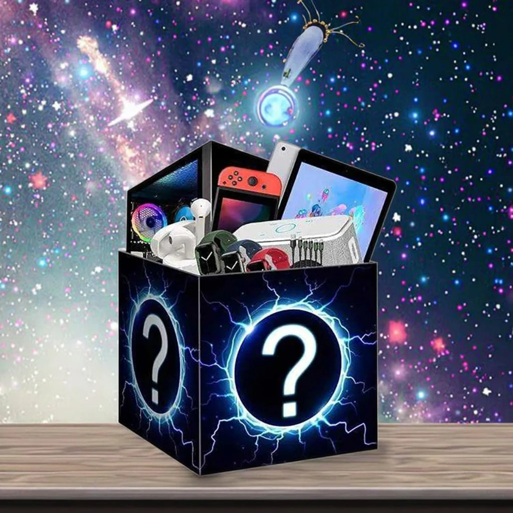 HOT Surprise Lucky Lucky Mystery Box Surprise Mysterious Boxes Smartwatch Game Controller Party Electronic Watches Mobile Phone