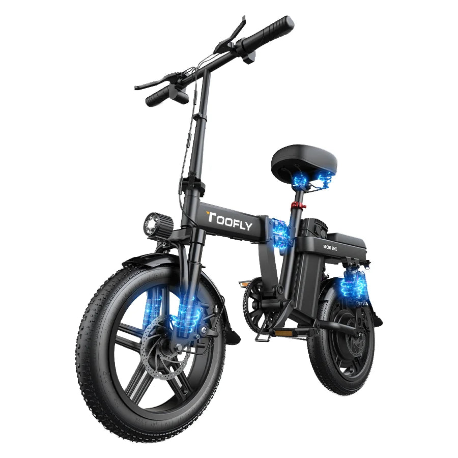 Adults Electric Folding Bike High-Quality 48V 20Ah Lithium Battery City Ebike with Disc Brakes 3 Speed Gear System
