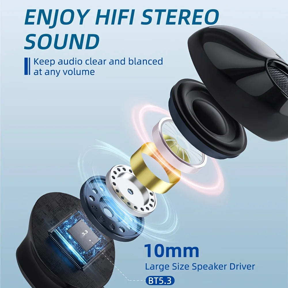 Wireless Gaming Headset BX19 Wireless Headset BT 5.3 in Ear Headset Non Noise Cancelling TWS Earbuds