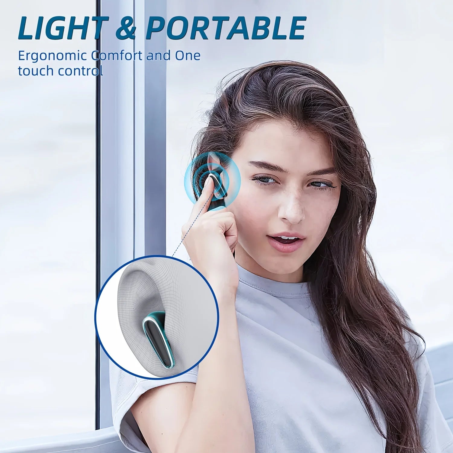 Wireless Gaming Headset BX19 Wireless Headset BT 5.3 in Ear Headset Non Noise Cancelling TWS Earbuds