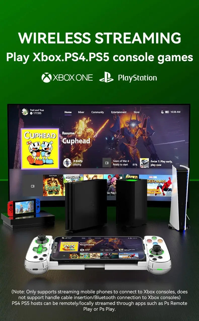 New LED D7 Six Axis BT Portable Gamepad Toystick Wireless Game Controller for Iphone Android PC Win7