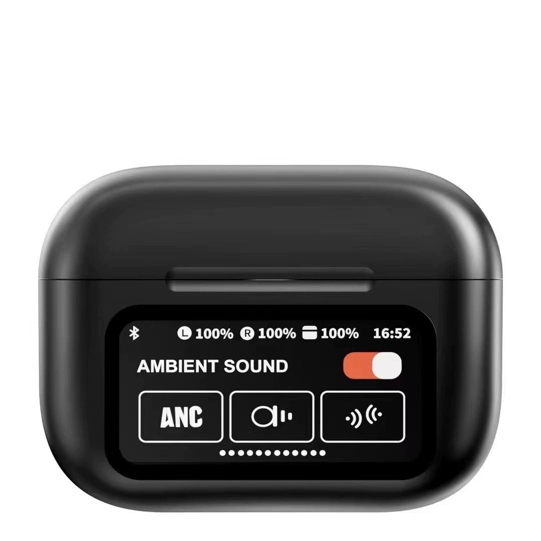 Smart Touch Screen Wireless Bluetooth Headset In-Ear Sports Business High Sound Quality Active Noise Reduction Long Battery Life