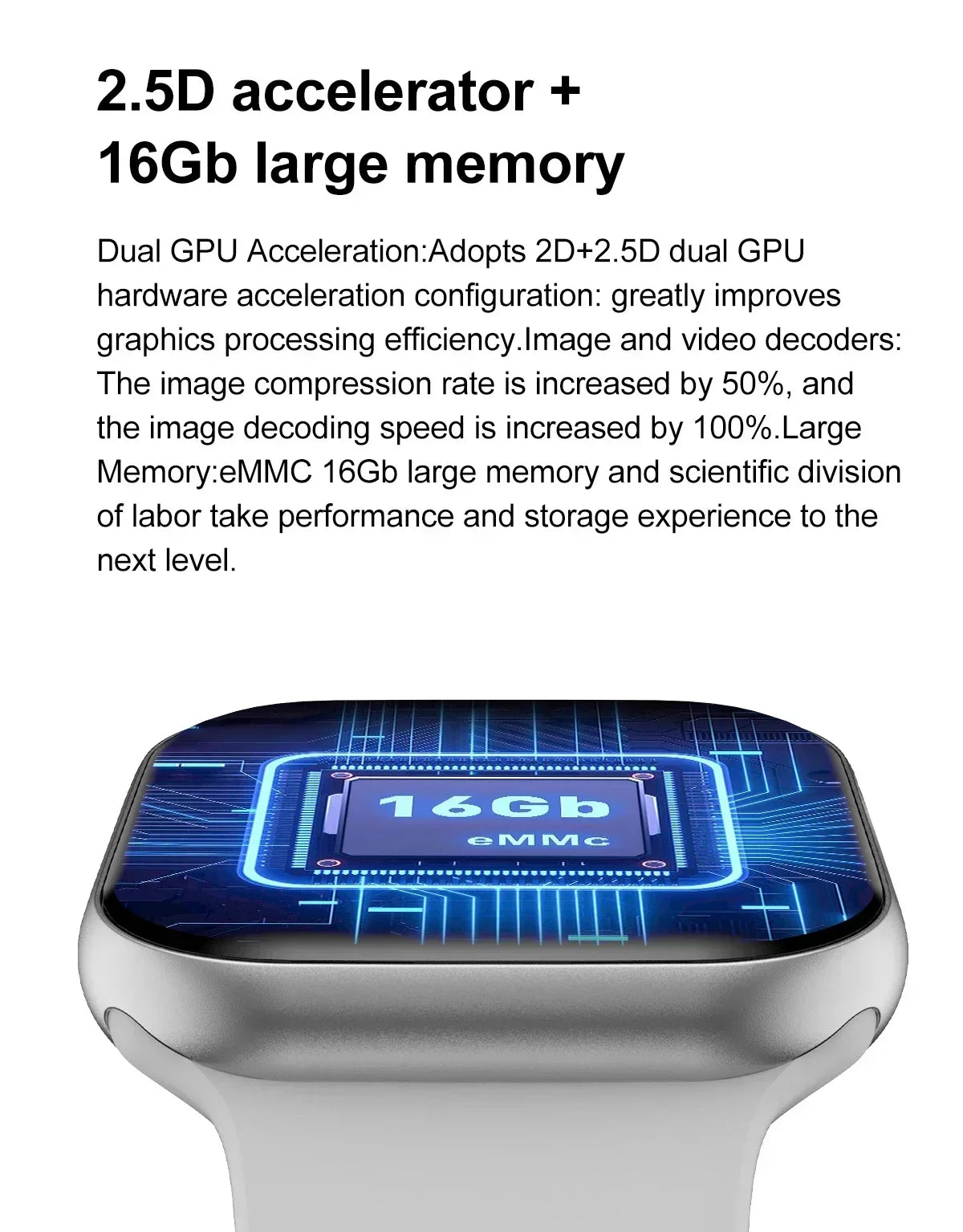 32GB Memory HD AMOLED Smart Watch with NFC Compass Bluetooth Call Waterproof for Men And Women Fitness Tracker with Music Control