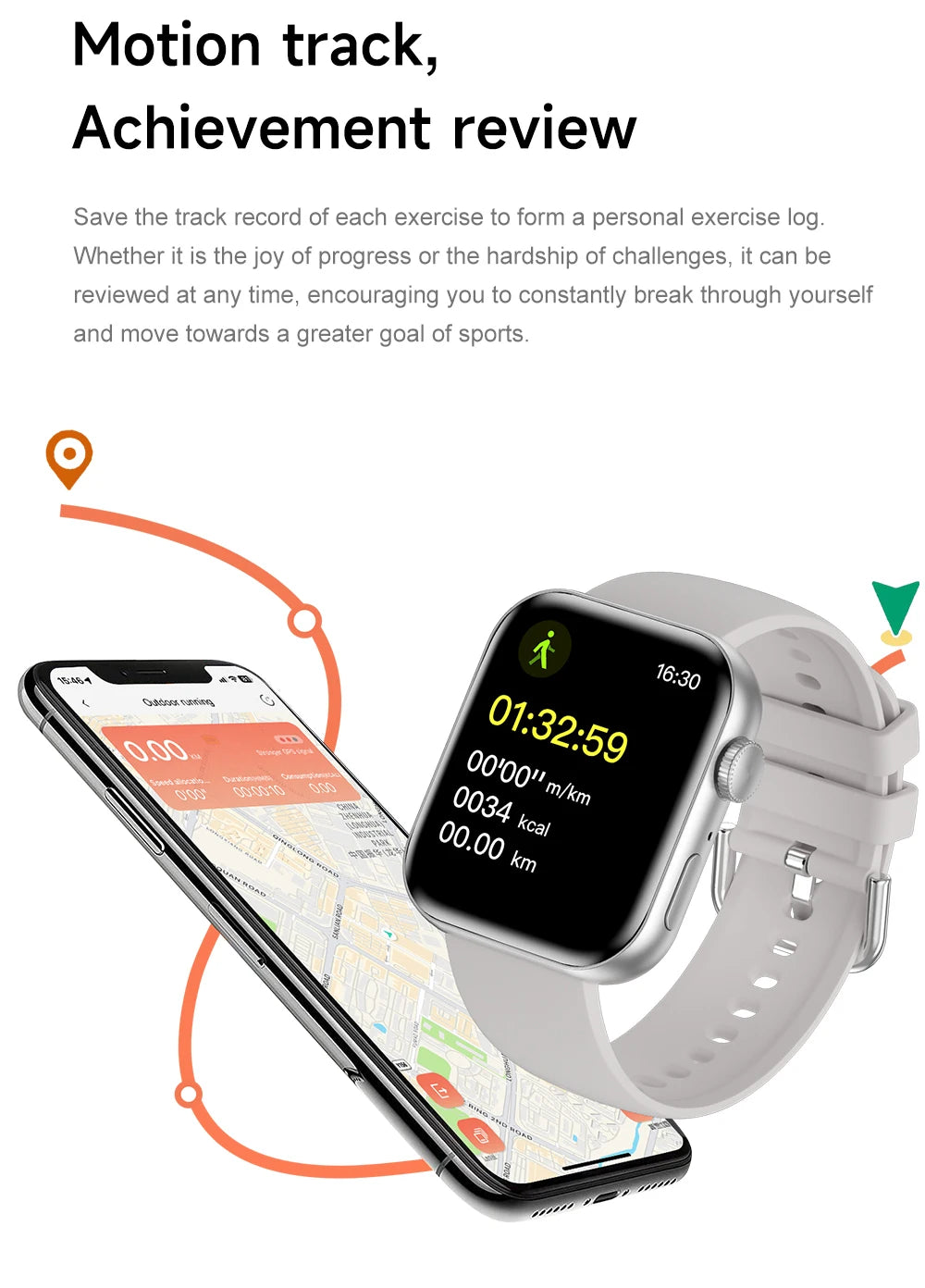 NEW For IOS Watch Series 11 Smart Watch GPS Trajectory Heart Rate Clock HD Bluetooth Call Sport Waterproof Watch Global Version