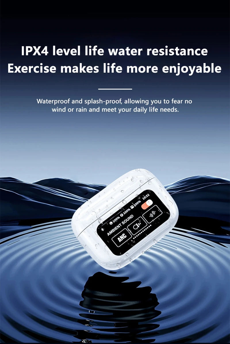 VIVO AI Wireless Bluetooth Earphones with Touch Screen 147 Language AI Translator 8 Hours Battery In-Ear Headphones with Mic