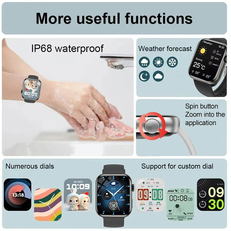 NEW For IOS Watch Series 11 Smart Watch GPS Trajectory Heart Rate Clock HD Bluetooth Call Sport Waterproof Watch Global Version