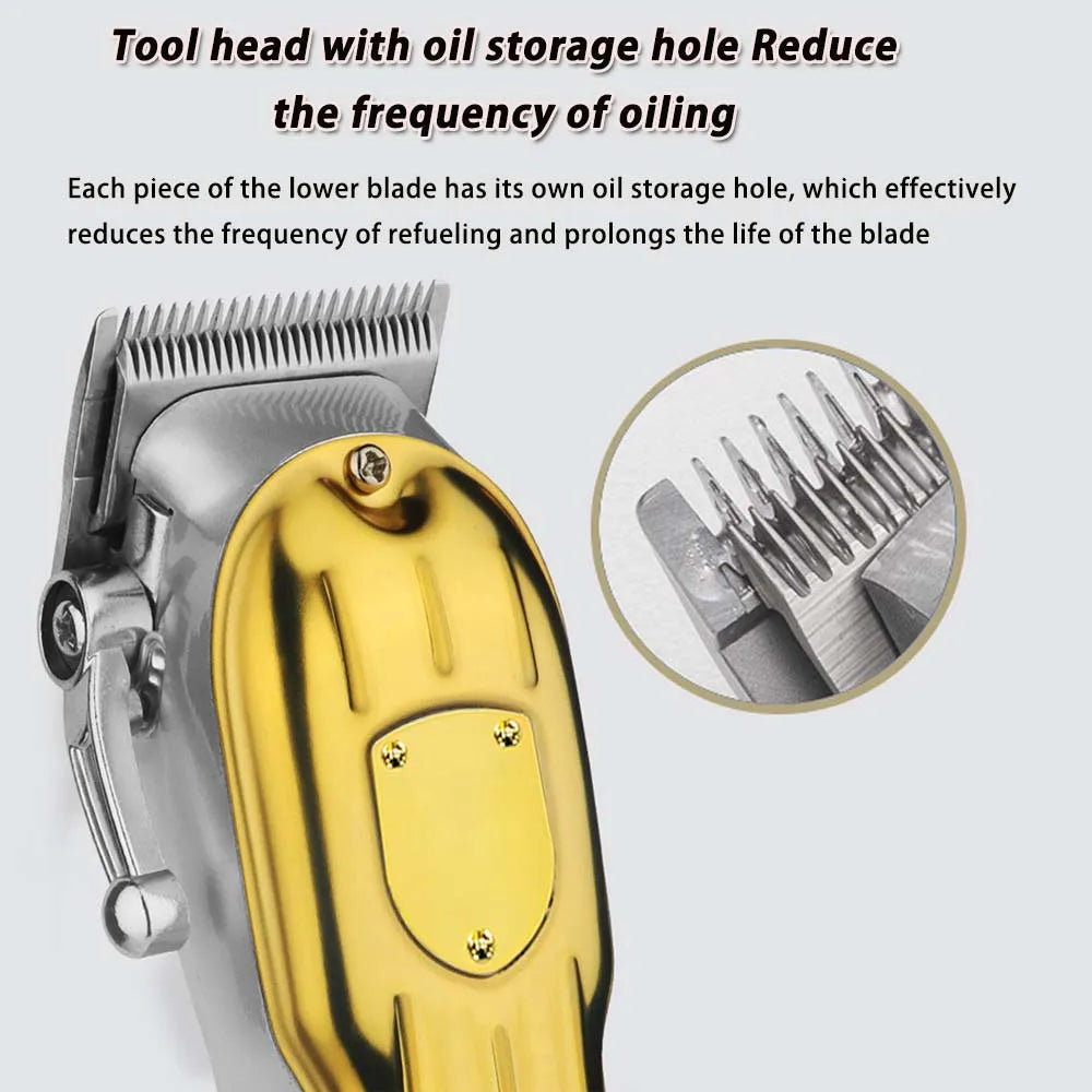 Professional Hair Clippers/Hair Trimmer/Beard Shaver for Men - Cordless Barber Clipper Hair Cutting Kit, Haircut Grooming Kit