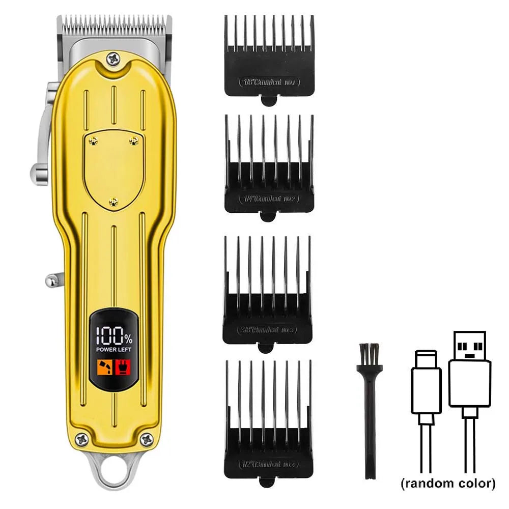 Professional Hair Clippers/Hair Trimmer/Beard Shaver for Men - Cordless Barber Clipper Hair Cutting Kit, Haircut Grooming Kit
