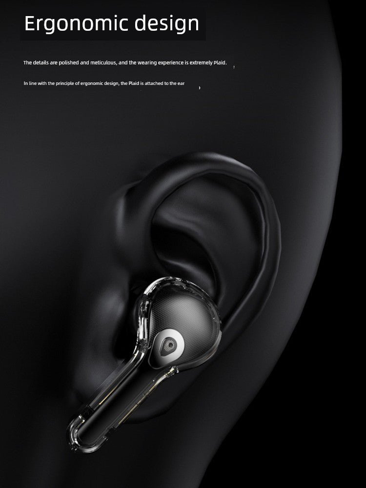 Good-looking HiFi Surround Sound Wireless Bluetooth Headset Touch Control In-Ear Gaming Music Listener Transparent Design Long Battery Life