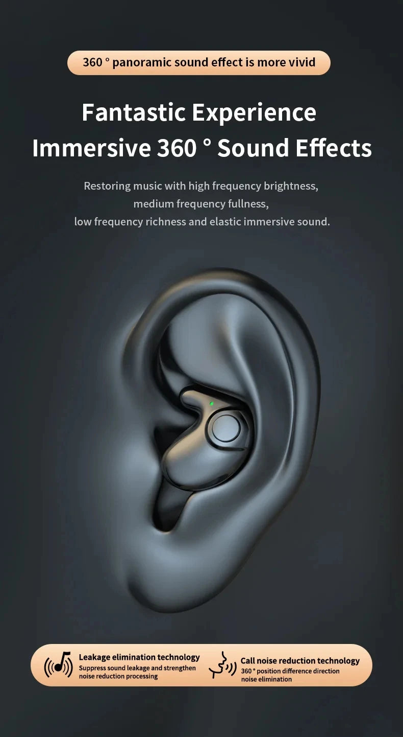 Xiaomi MIJIA Sleep Invisible Headset Noise Cancelling Wireless Headsets Waterproof Sports Stereo With Mic Bluetooth Earohone