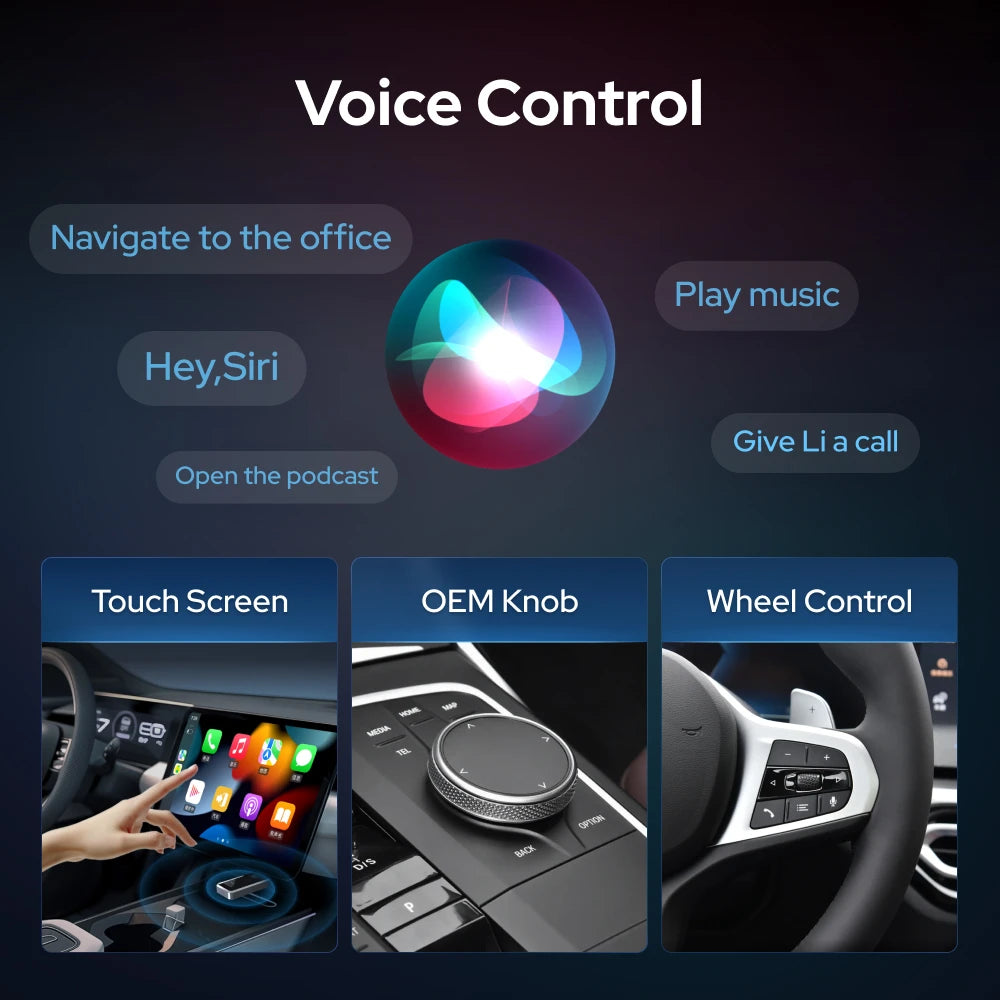 SKILLDRIVE Wireless CarPlay Adapter Wired to Wireless CarPlay for Volvo Benz Audi Hyundai VW Mazda Cadillac Wired CarPlay Car