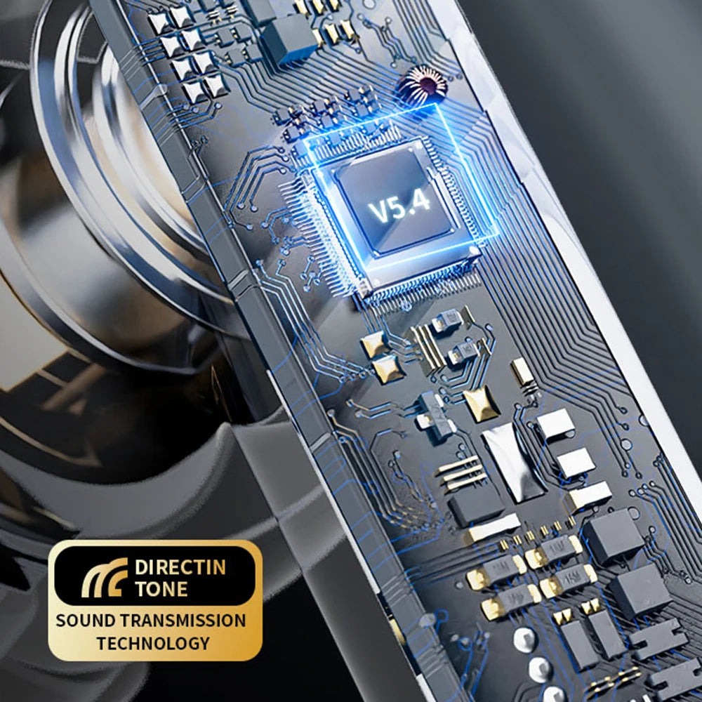 Full Touch Screen Headphones ANC Bluetooth 5.4 Noise Cancelling Earphones Wireless In-Ear ENC Earbuds With Mic for Smartphone