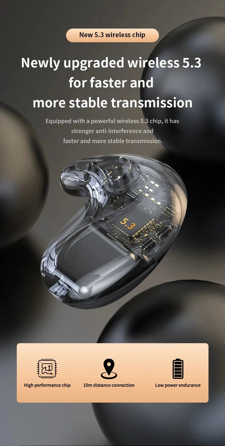 Xiaomi MIJIA Sleep Invisible Headset Noise Cancelling Wireless Headsets Waterproof Sports Stereo With Mic Bluetooth Earohone