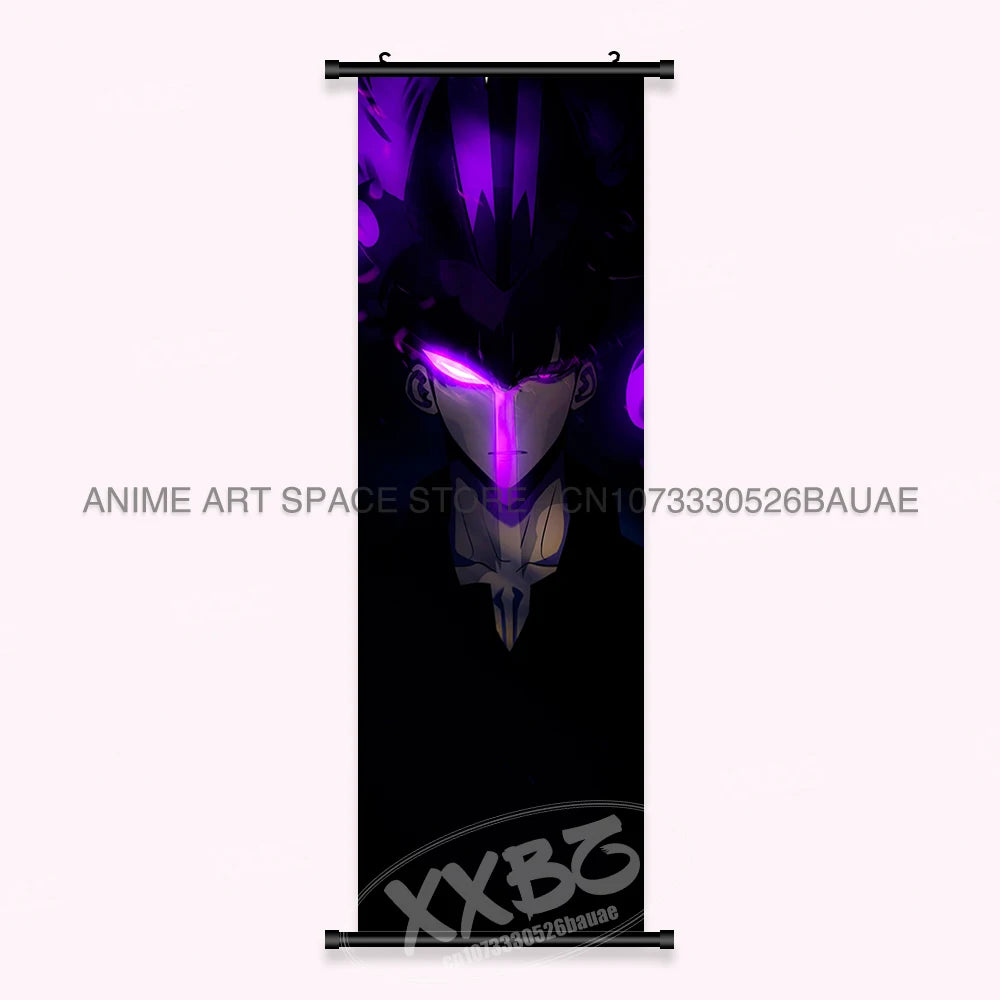 Hot Anime Solo Leveling Wall Artwork Canvas Scrolls Pictures Hanging Painting Print Poster Seong Jin Woo Home Decoration Mural