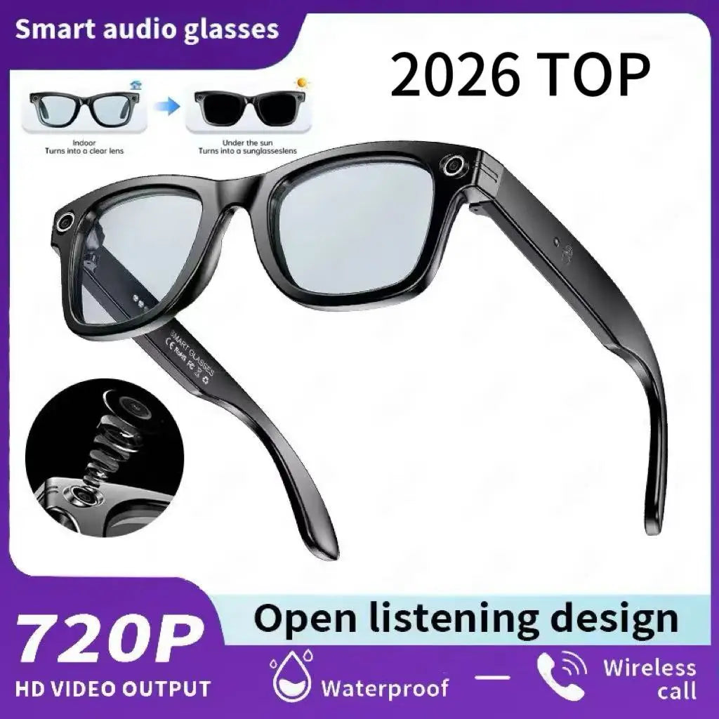 AI for Meta Smart Glasses 8MP Camera Video Recording 100+ Languages Translation Sunglasses Bluetooth Call Music Play