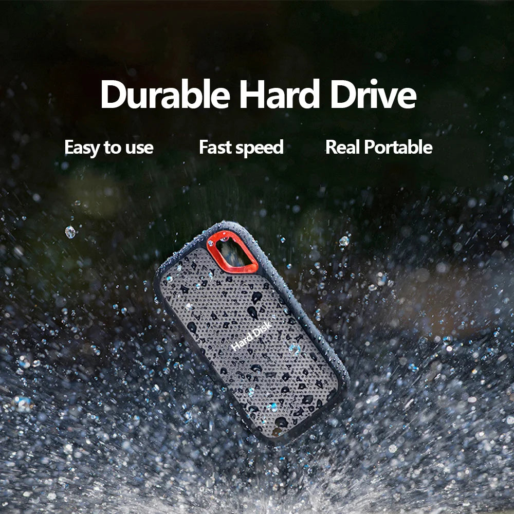 Portable SSD 1TB External Hard Drive 2TB 4TB High-Speed Hard Disk 256TB USB3.1 Type-C Solid State Drive for Laptop/Phone/MAC/PC