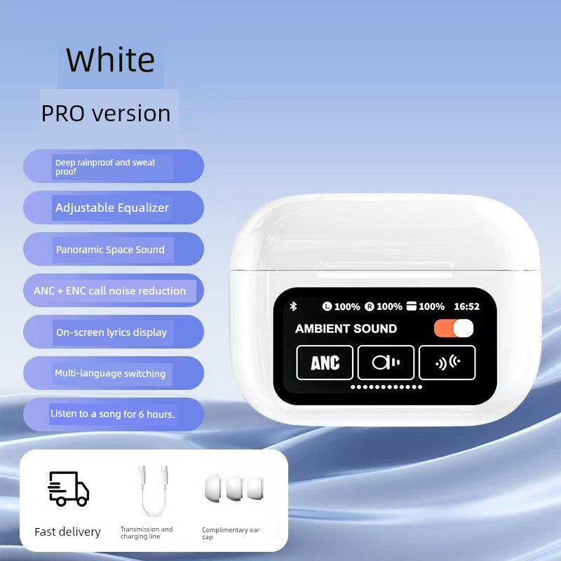 Good-looking HiFi Surround Sound Wireless Bluetooth Headset Touch Control In-Ear Gaming Music Listener Transparent Design Long Battery Life