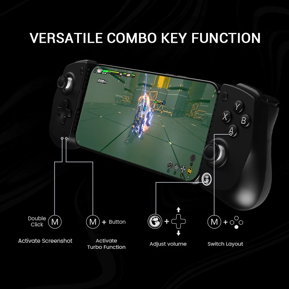 GameSir X5 Lite Game Controller for Android, iPhone 16/15, iPad mini - Hall Effect Joysticks, App Support for Mobile Gaming
