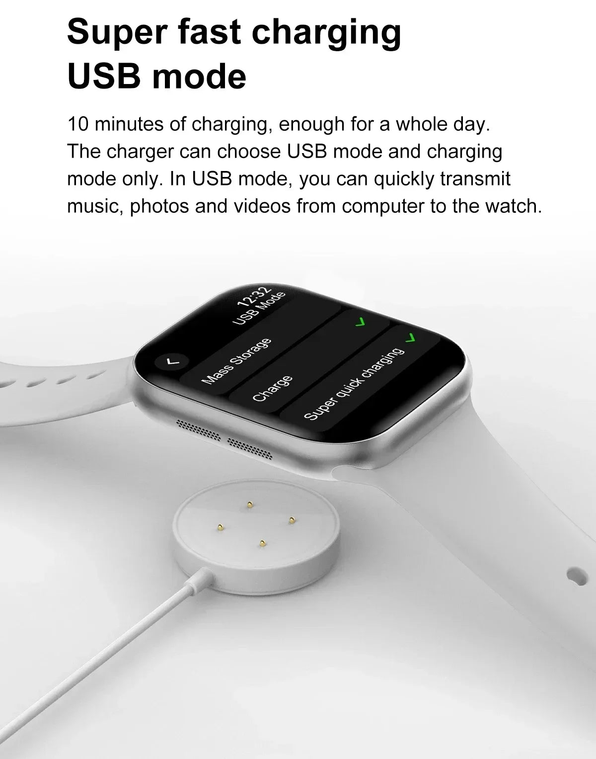 32GB Memory HD AMOLED Smart Watch with NFC Compass Bluetooth Call Waterproof for Men And Women Fitness Tracker with Music Control