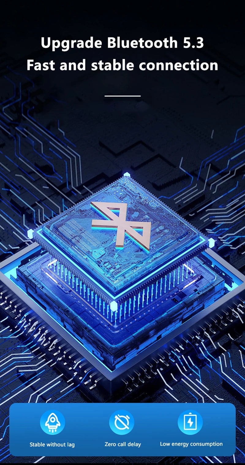 VIVO AI Wireless Bluetooth Earphones with Touch Screen 147 Language AI Translator 8 Hours Battery In-Ear Headphones with Mic