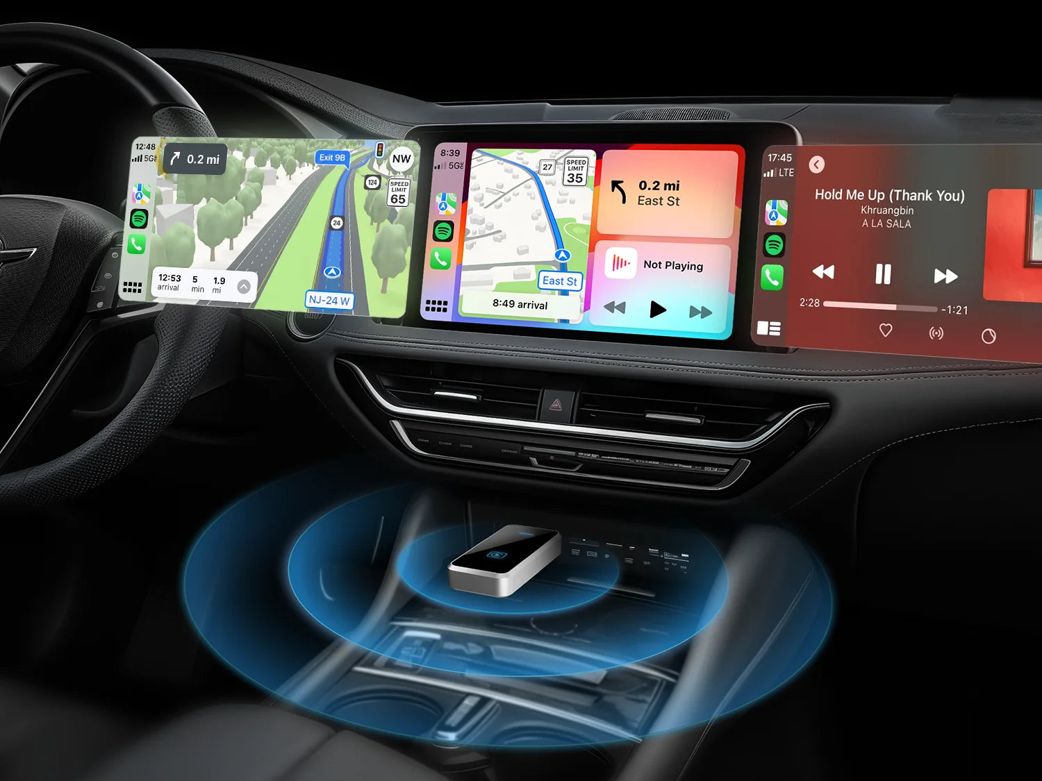 SKILLDRIVE Wireless CarPlay Adapter Wired to Wireless CarPlay for Volvo Benz Audi Hyundai VW Mazda Cadillac Wired CarPlay Car