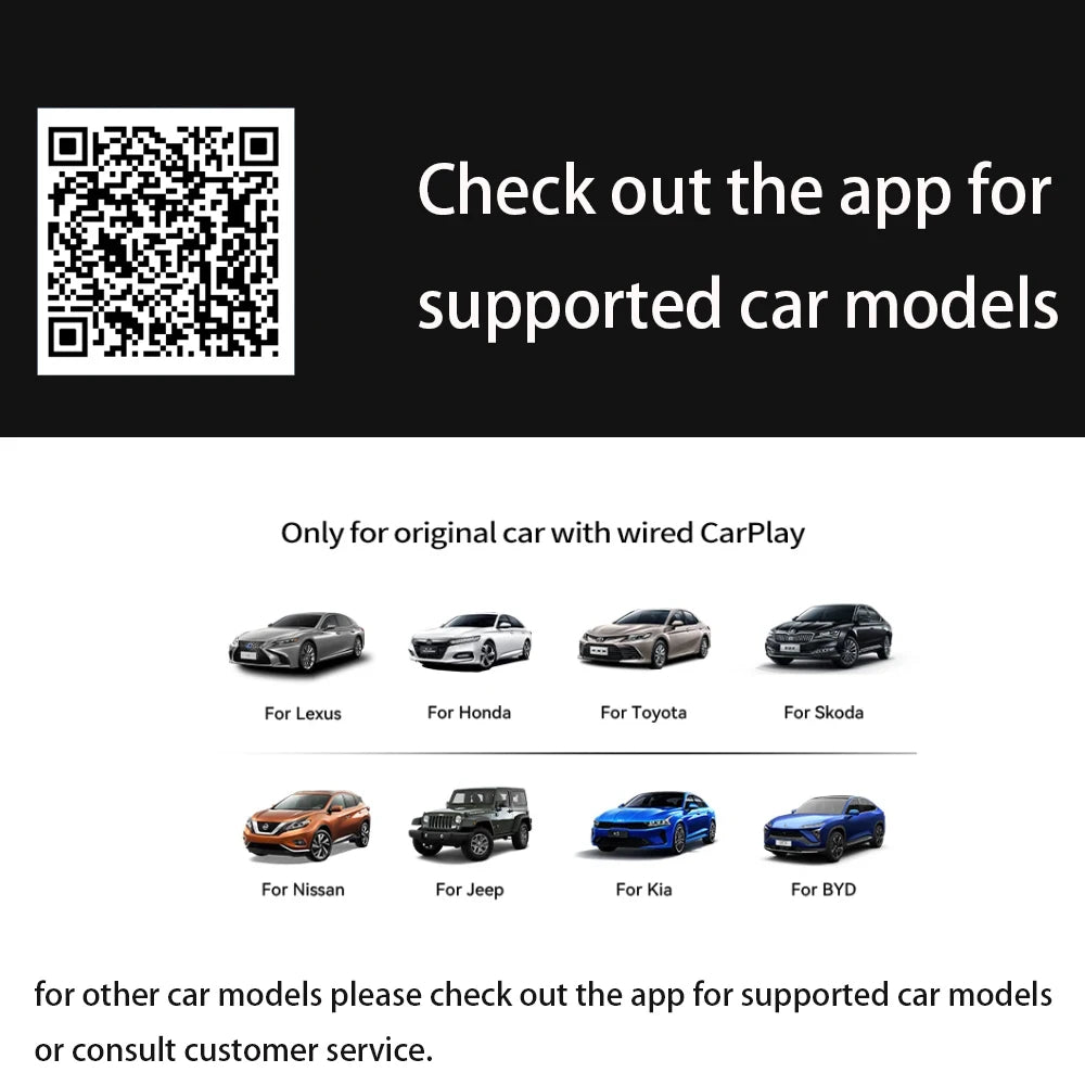 SKILLDRIVE Wireless CarPlay Adapter Wired to Wireless CarPlay for Volvo Benz Audi Hyundai VW Mazda Cadillac Wired CarPlay Car