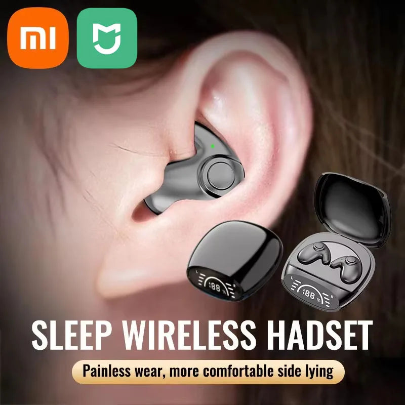Xiaomi MIJIA Sleep Invisible Headset Noise Cancelling Wireless Headsets Waterproof Sports Stereo With Mic Bluetooth Earohone