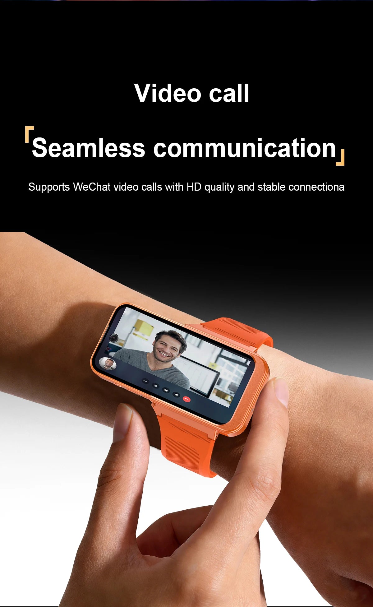 Q333 Mini Android 12.0 Smart Watch 3.97 Inches 8GB RAM 256GB ROM Dual SIM Standby Play Store 3G Little Smart Watch Phone