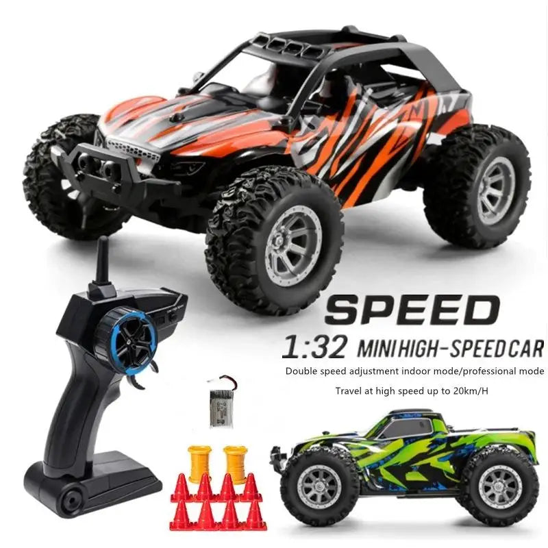 1:32 2.4G Mini RC Car High Speed Led Lights 20km/h Off Road Racing Vehicle Radio Remote Control Stunt Truck Climbing Kids Toys