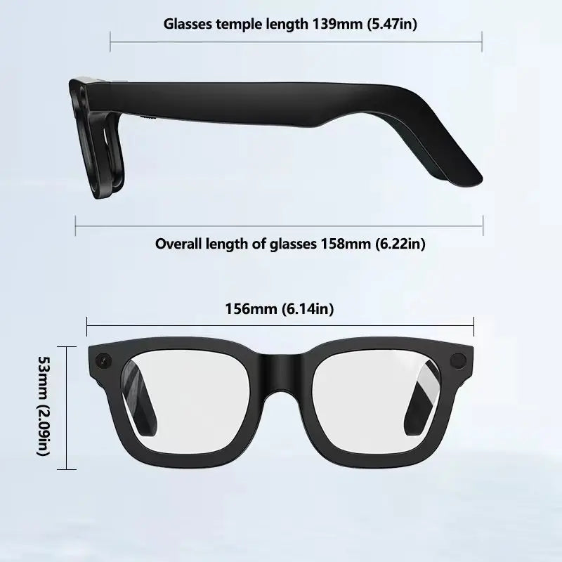 Smart Glasses 800W HD Photo Video AI Record Translation Touch Photochromic Lenses Bluetooth Call Music Multifunction Glasses