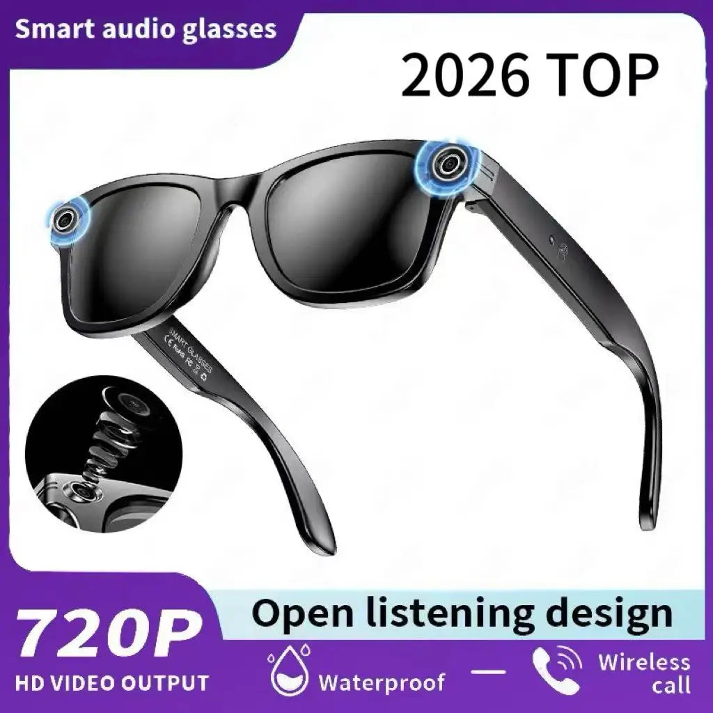 AI for Meta Smart Glasses 8MP Camera Video Recording 100+ Languages Translation Sunglasses Bluetooth Call Music Play