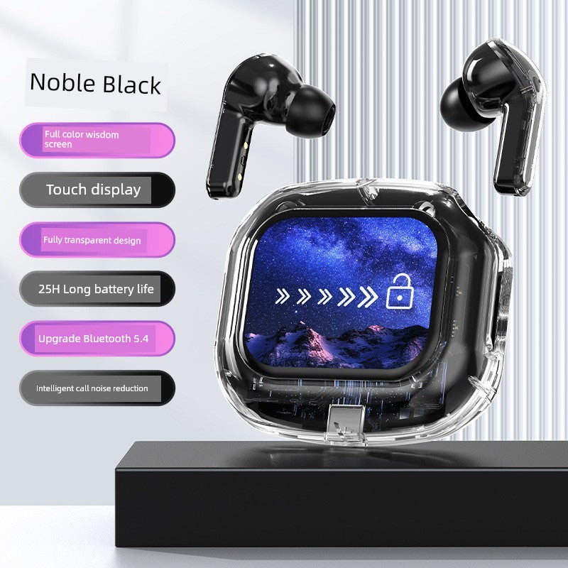 Good-looking HiFi Surround Sound Wireless Bluetooth Headset Touch Control In-Ear Gaming Music Listener Transparent Design Long Battery Life