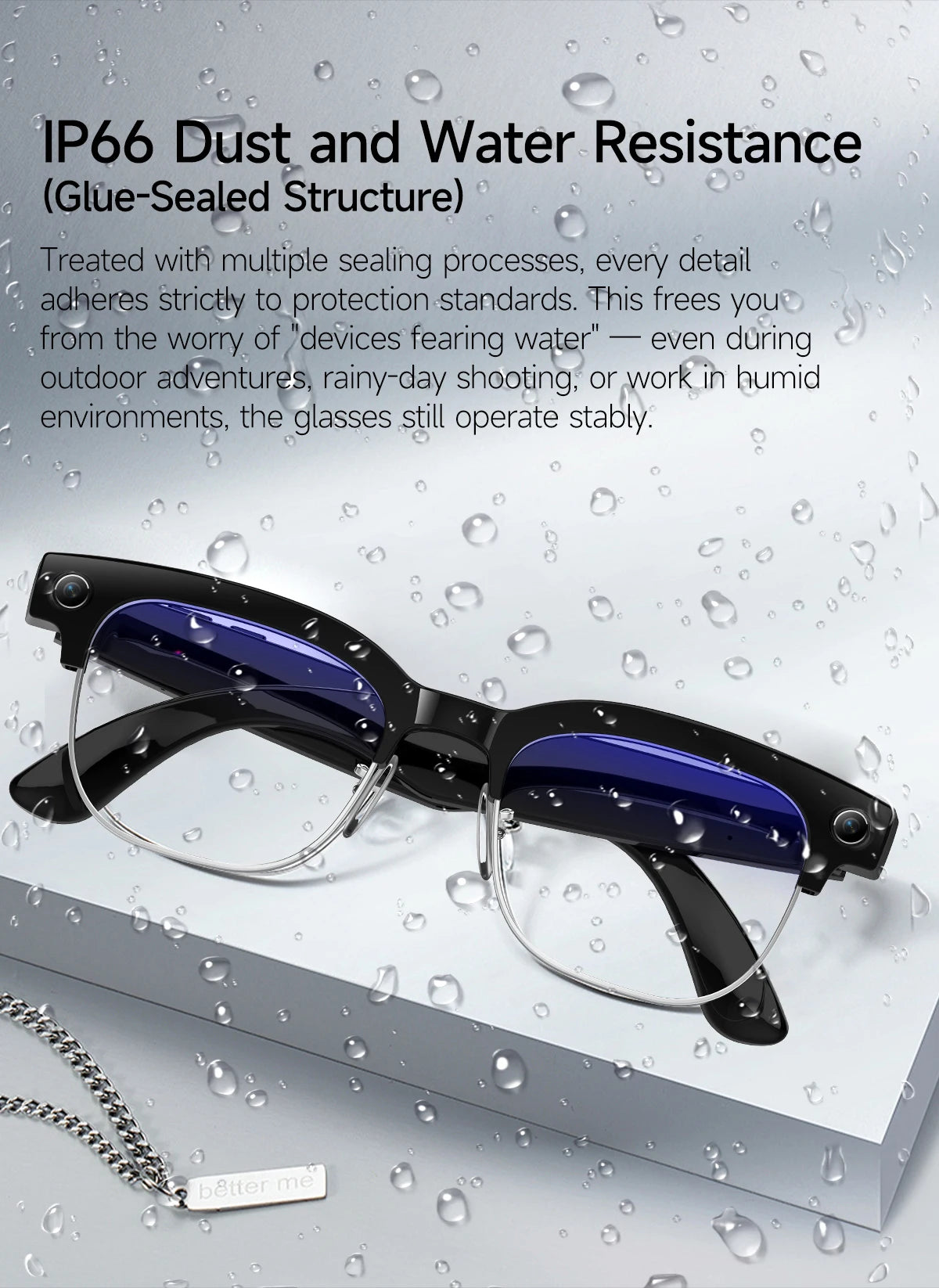 Smart Glasses With Camera Video Recording AI Photo Recognition Bluetooth Call Translation Voice Sunglasses Men