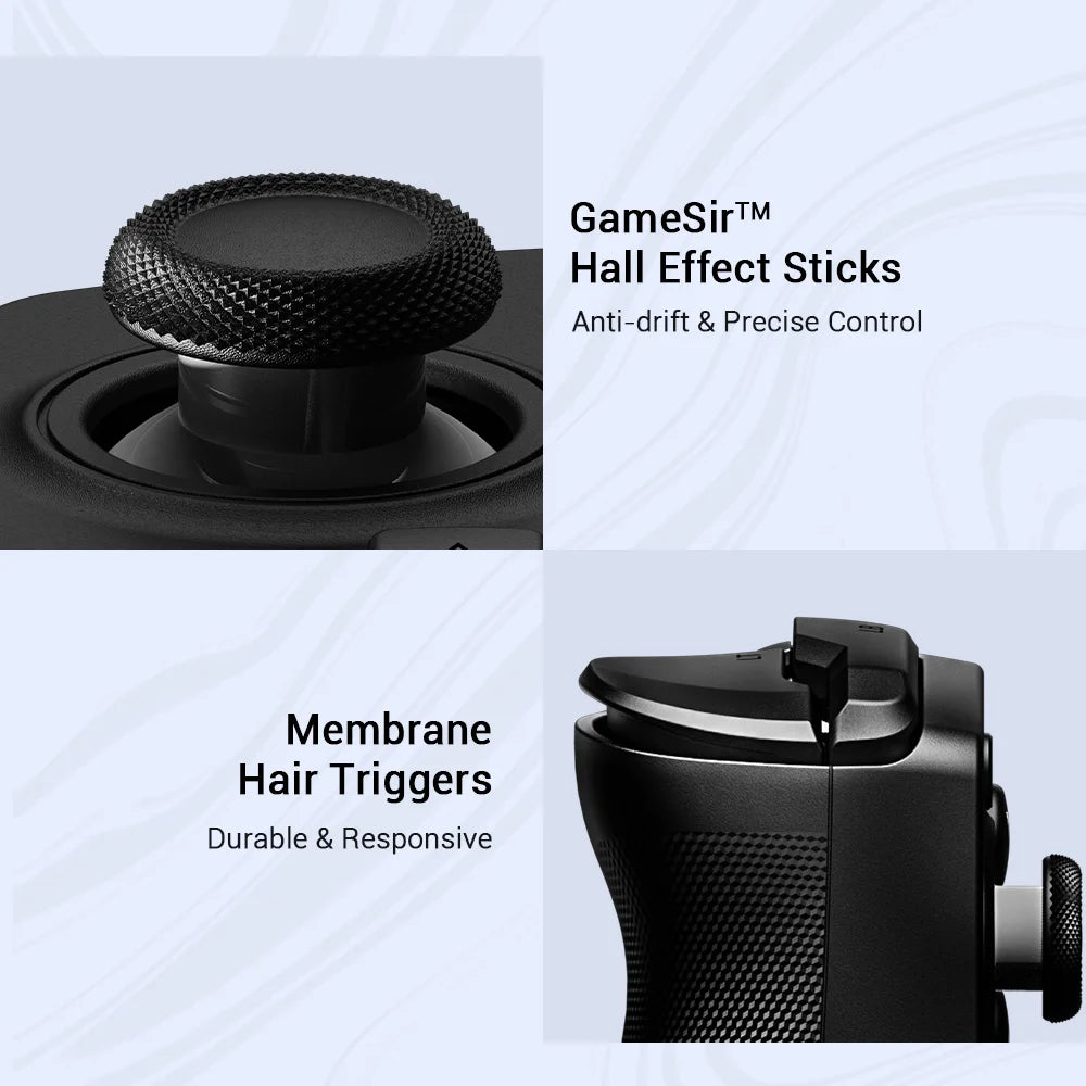 GameSir X5 Lite Game Controller for Android, iPhone 16/15, iPad mini - Hall Effect Joysticks, App Support for Mobile Gaming