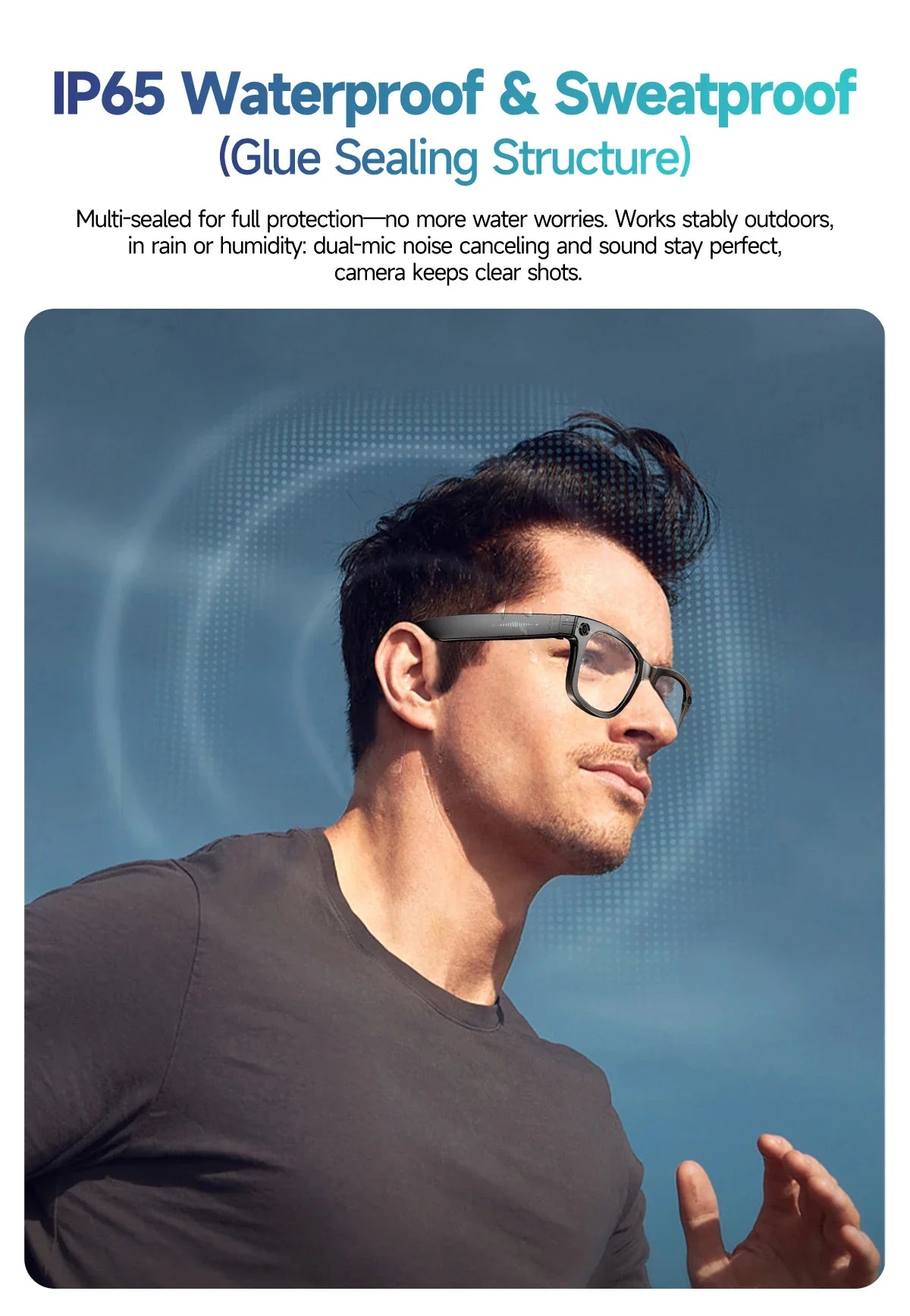 AI for Meta Smart Glasses 8MP Camera Video Recording 100+ Languages Translation Sunglasses Bluetooth Call Music Play