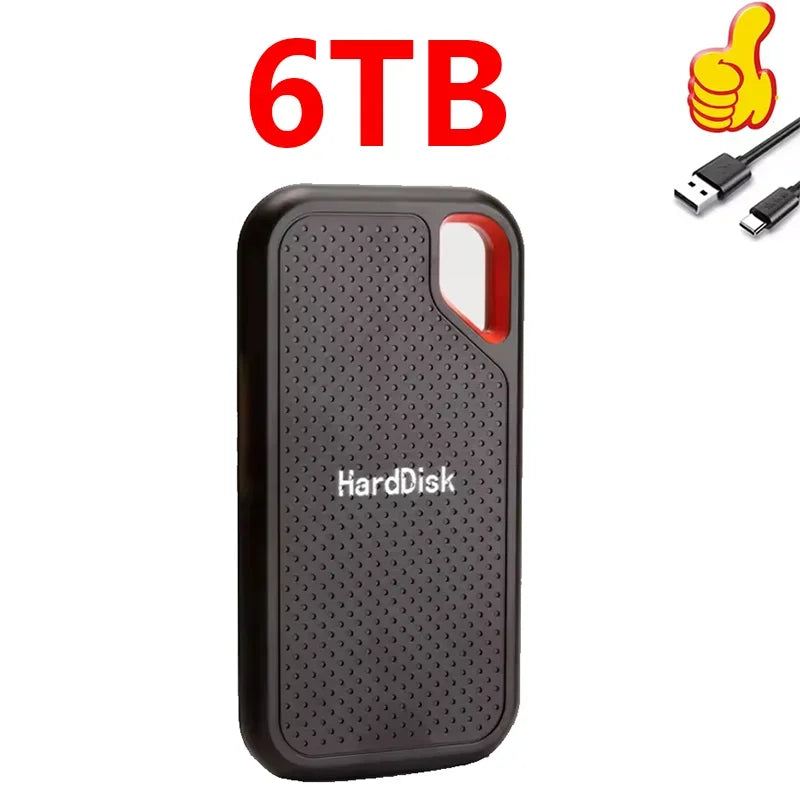 Portable SSD 1TB External Hard Drive 2TB 4TB High-Speed Hard Disk 256TB USB3.1 Type-C Solid State Drive for Laptop/Phone/MAC/PC