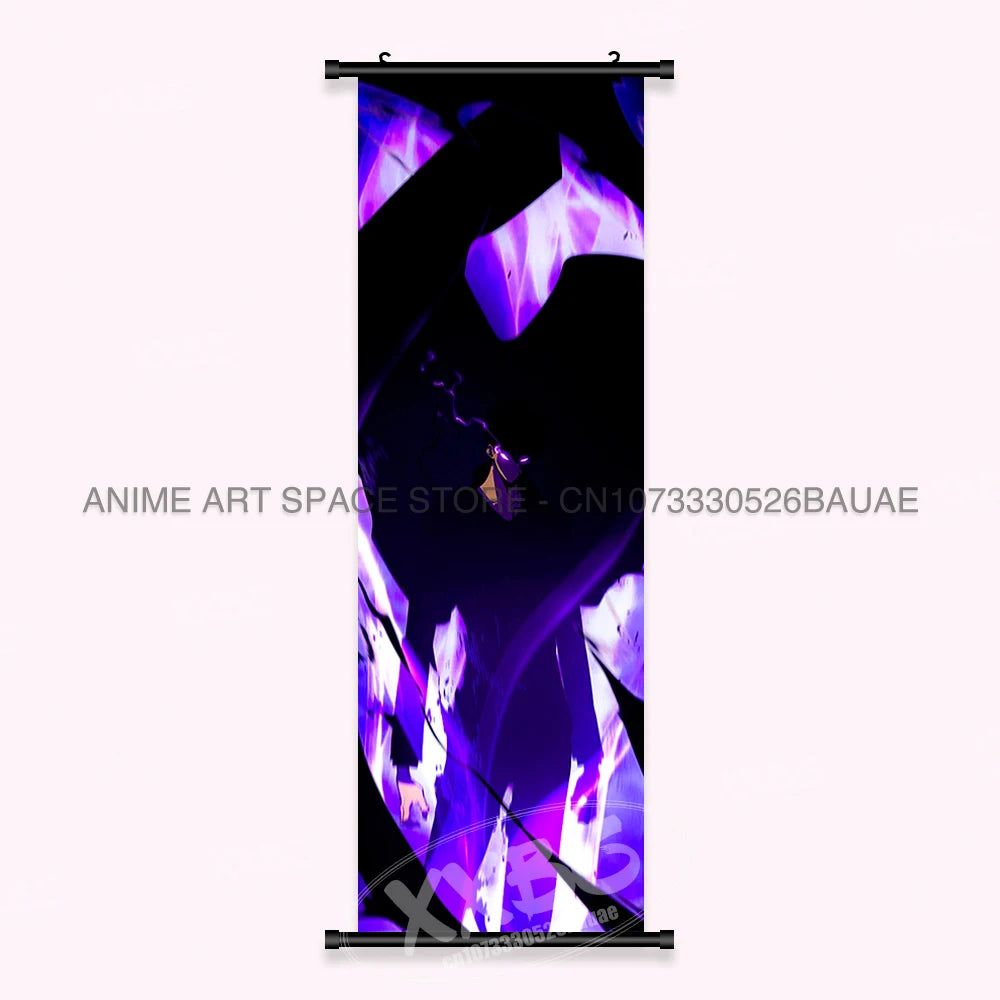 Hot Anime Solo Leveling Wall Artwork Canvas Scrolls Pictures Hanging Painting Print Poster Seong Jin Woo Home Decoration Mural
