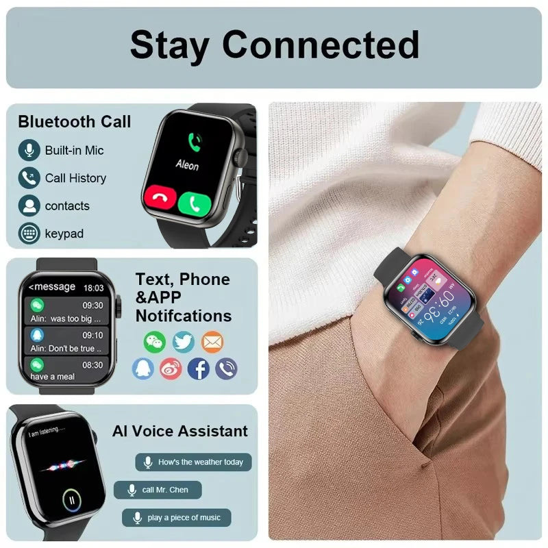 NEW For IOS Watch Series 11 Smart Watch GPS Trajectory Heart Rate Clock HD Bluetooth Call Sport Waterproof Watch Global Version