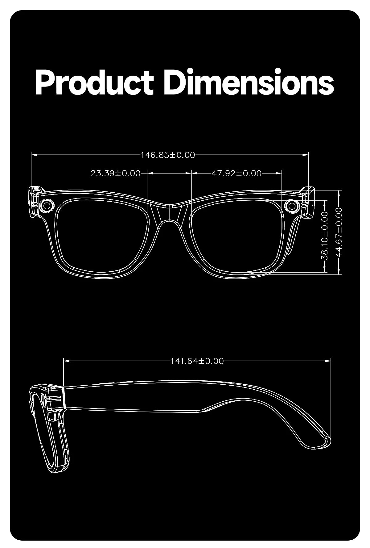 AI for Meta Smart Glasses 8MP Camera Video Recording 100+ Languages Translation Sunglasses Bluetooth Call Music Play